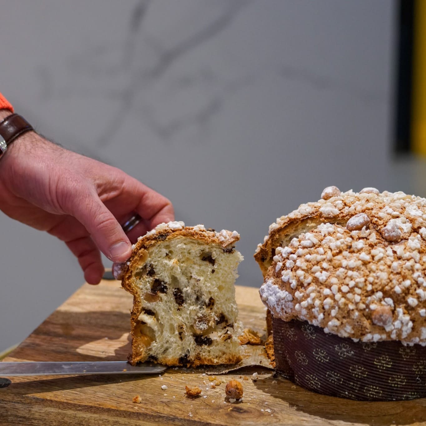 Panettone chocolat noisette